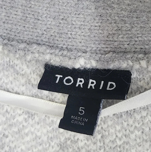 Torrid grey duster long sleeve cardigan size 5X - Picture 6 of 9
